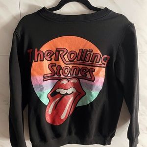 Vintage Rolling Stones Women’s black sweatshirt size large